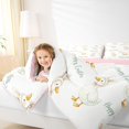 thumbnail image 3 of spefrowx Watercolor Duck Bunny Print King Bedding for Spring, Happy Easter Theme King Bed in a Bag, Pink Reversible, 7-Piece, 3 of 6