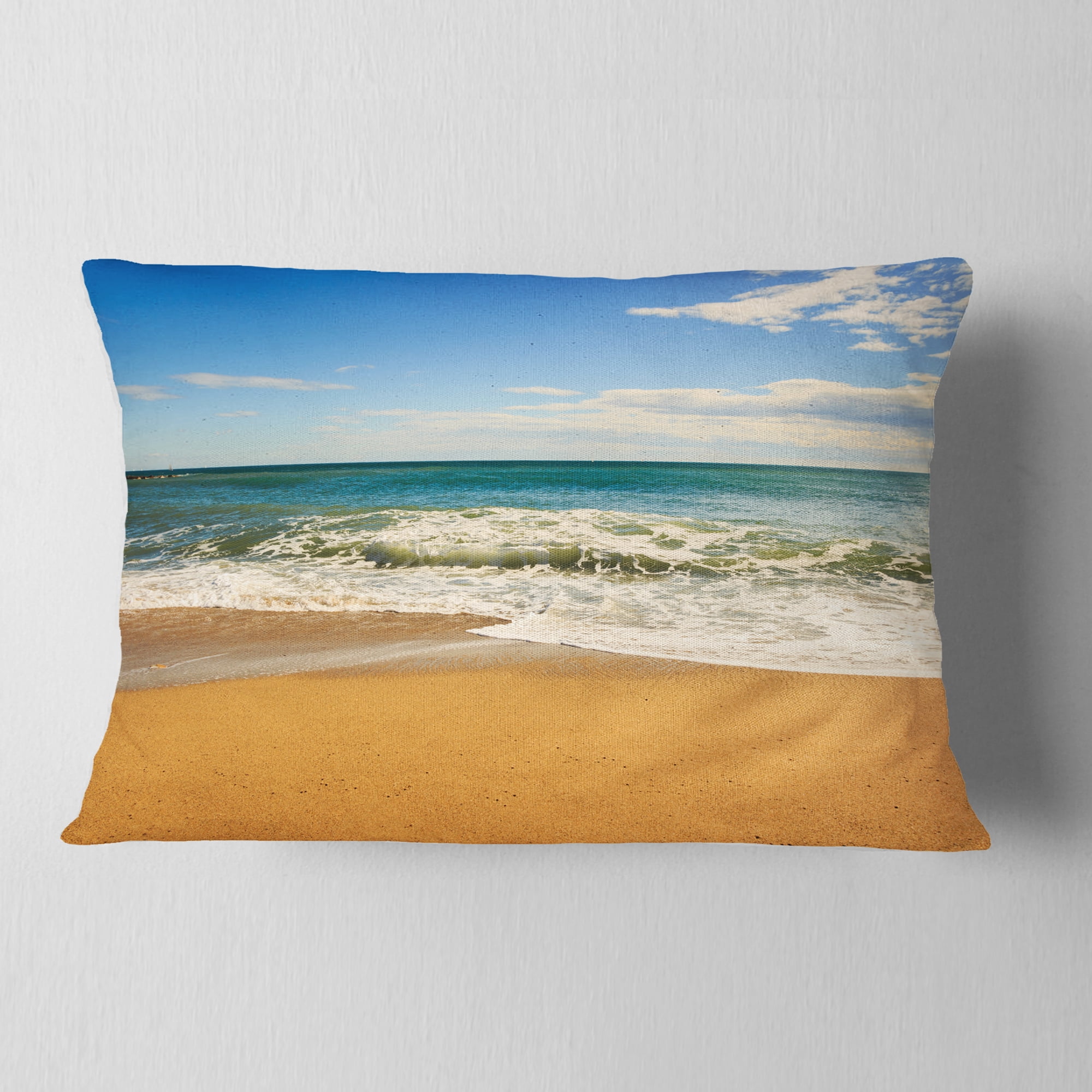 Designart Daylight Relaxation - Landscape Photography Throw Pillow - 12x20