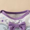 thumbnail image 7 of Cathalem Baby Girl Pant Sets Baby Girl Newborn Outfits Coming Home Girl Romper Pant Set Toddler Girl Outfits Cute Baby Girls' Clothing (Purple,0-3 Months), 7 of 7