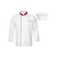 thumbnail image 1 of Mufeng Unisex Adult Chef Work Uniform Long Sleeve Chef Jacket with Hat for Baking Western Restaurant Red 3XL, 1 of 7