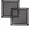 A001- Black, variant on Square Silver Stainless Steel Drain Cover, Shower Drain Catcher, Bathroom Drain Catcher, Catcher for Shower Drain, 5X5X0.5 in Fine Perforated Strainer That Catches Loose and
