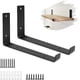 thumbnail image 1 of Black Shelf Bracket, 2 Pcs, 1 of 5