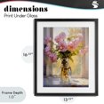 thumbnail image 4 of Stupell Industries Contemporary Pink Flowers in Sunlit Vase Black Framed Print Under Glass, 13 x 16, by Creative Studio, 4 of 8