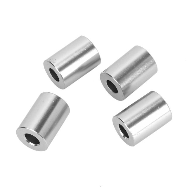 Fyydes Aluminum Spacer Riser,Car Aluminum Alloy Engine Hood Ventilation Spacer Riser Fit for 6mm Motor, Spacer Riser Kit