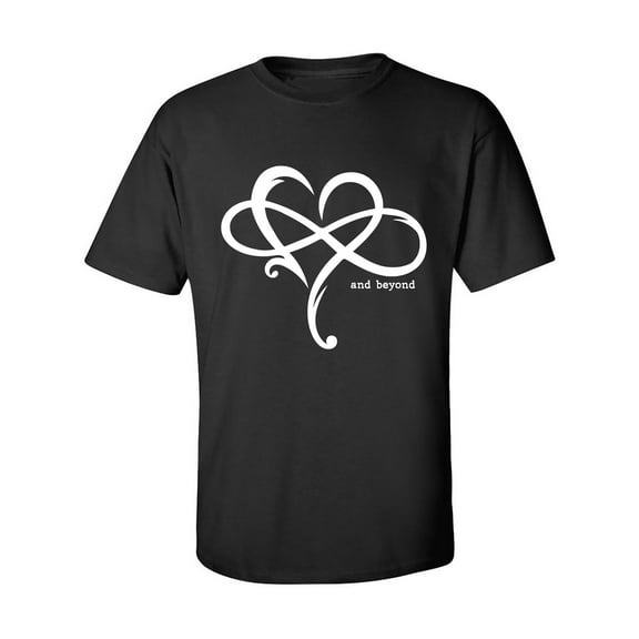 Heart Infinity and Beyond Adult Short Sleeve T-shirt