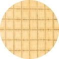 thumbnail image 1 of Ahgly Company Indoor Round Solid Brown Modern Area Rugs, 5' Round, 1 of 4