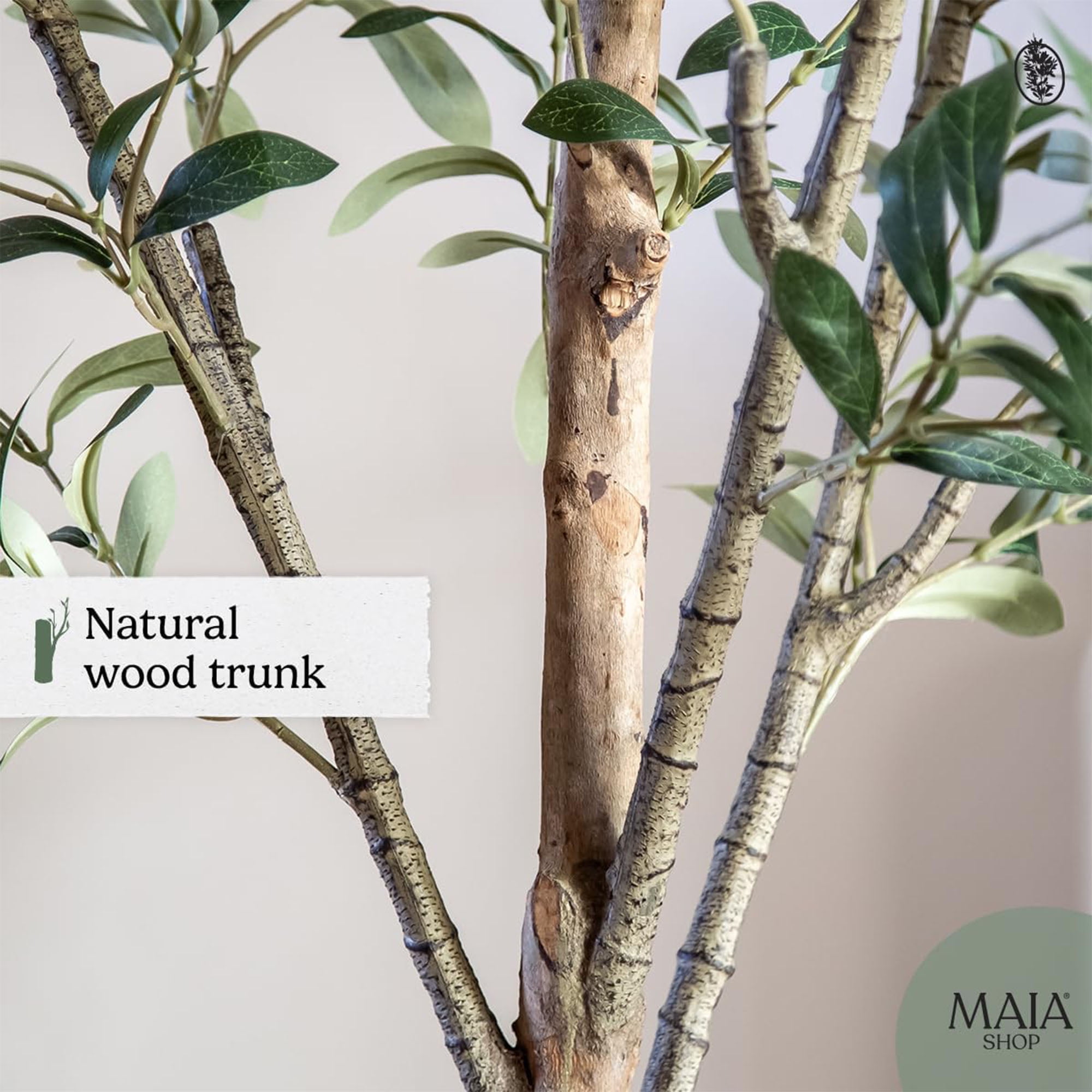 Maia Shop 5ft Artificial Olive Tree, Fake Plants for Home Decor