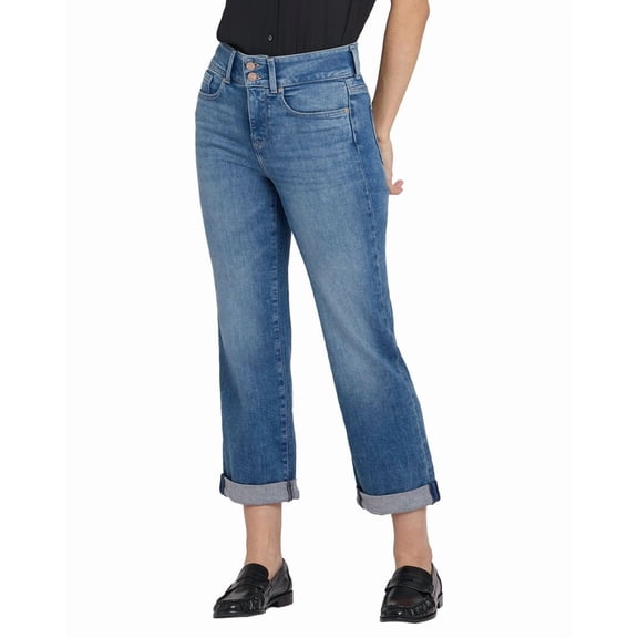 NYDJ womens Bailey Breezy Palms Straight Leg Jean, 2