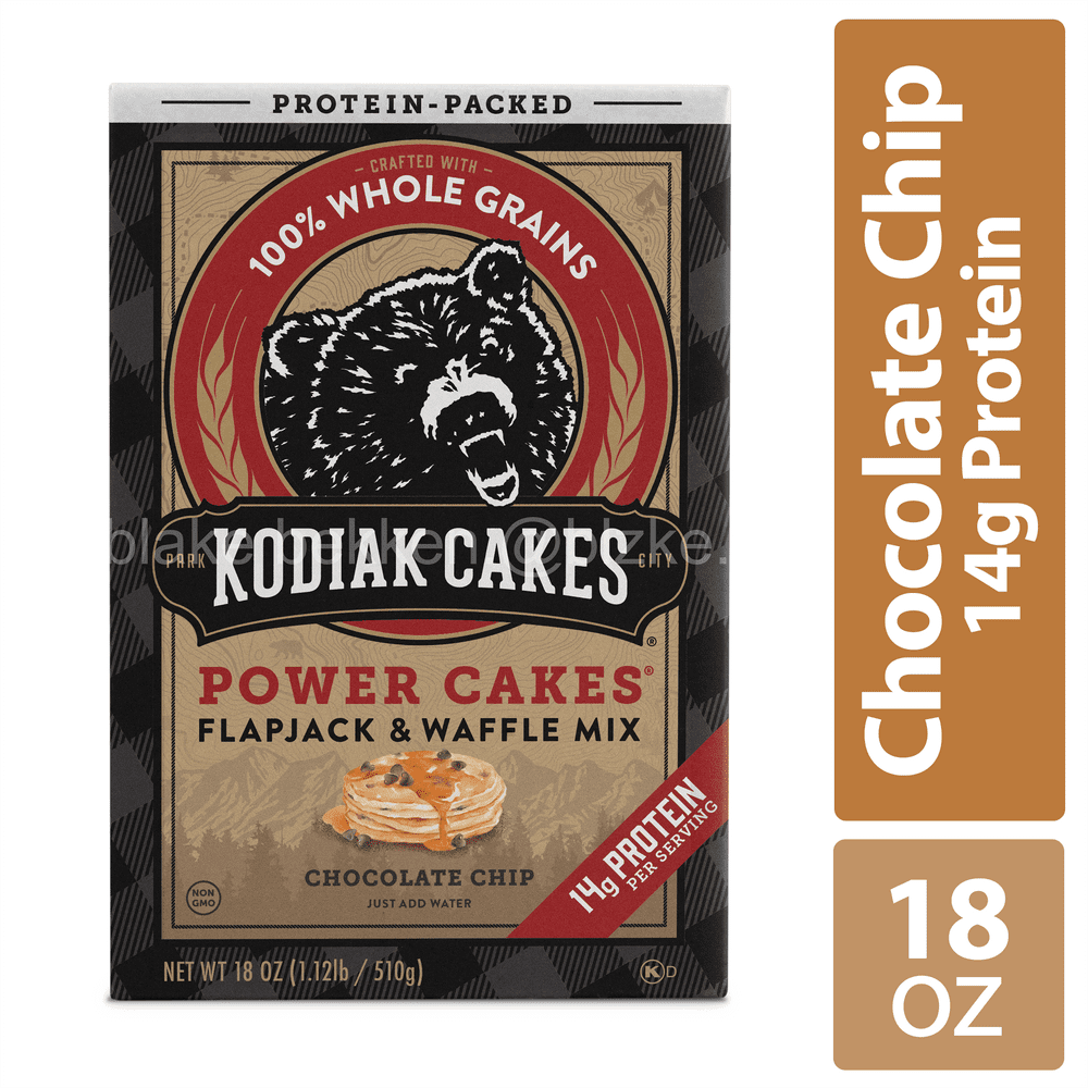 Kodiak Cakes Power Cakes Chocolate Chip Flapjack & Waffle Mix, 18 oz