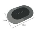 thumbnail image 1 of Injueey Non Slip Bath Mat Quick Bath Drying Rugs Thick for Doorway Bathroom  Kits de decoración para fiestas Ovalado D 40x60cm, 1 of 6
