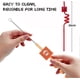 thumbnail image 5 of [Checkered Wheat Blocks] Cute Party Straw Cartoon Straw Sticker Spiral Straw Sticker Hot Topics 24PCS set, 5 of 5