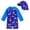 Blue_1, variant on Godom Toddler Boy Swimsuit Long Sleeve Water Sport Bathing Suits UPF 50 Sun Protection Beachwear Bathing Suit