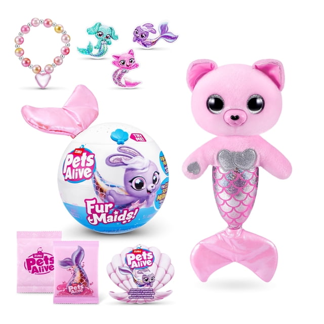 Peluche Pets Alive Furmaids Mermaid ZURU con luces y sonidos