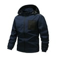 thumbnail image 1 of Yusimy Men's Trench Coat Casual Slim Fit Mid-Length Solid Color Double Breasted Buttons Wool Blend Versatile Overcoat, 1 of 8