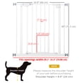 thumbnail image 3 of PawHut 29-32 Inch Pet Gate with Cat Door, Auto Closing for Dogs, Cats White, 3 of 10