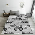 thumbnail image 5 of Sikiie Gray Tractor Ultra-Soft Micro flannel Blanket Luxury All Seasons Warm Blanket for Bedding Sofa and Travel (4 sizes)-80"x60", 5 of 7