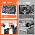 thumbnail image 3 of Yescom Metal Frame 10 Wheels Rolling Mesh Pool Storage Bin Organizer for Pool Toys Balls, XX-Large, Black, 3 of 10