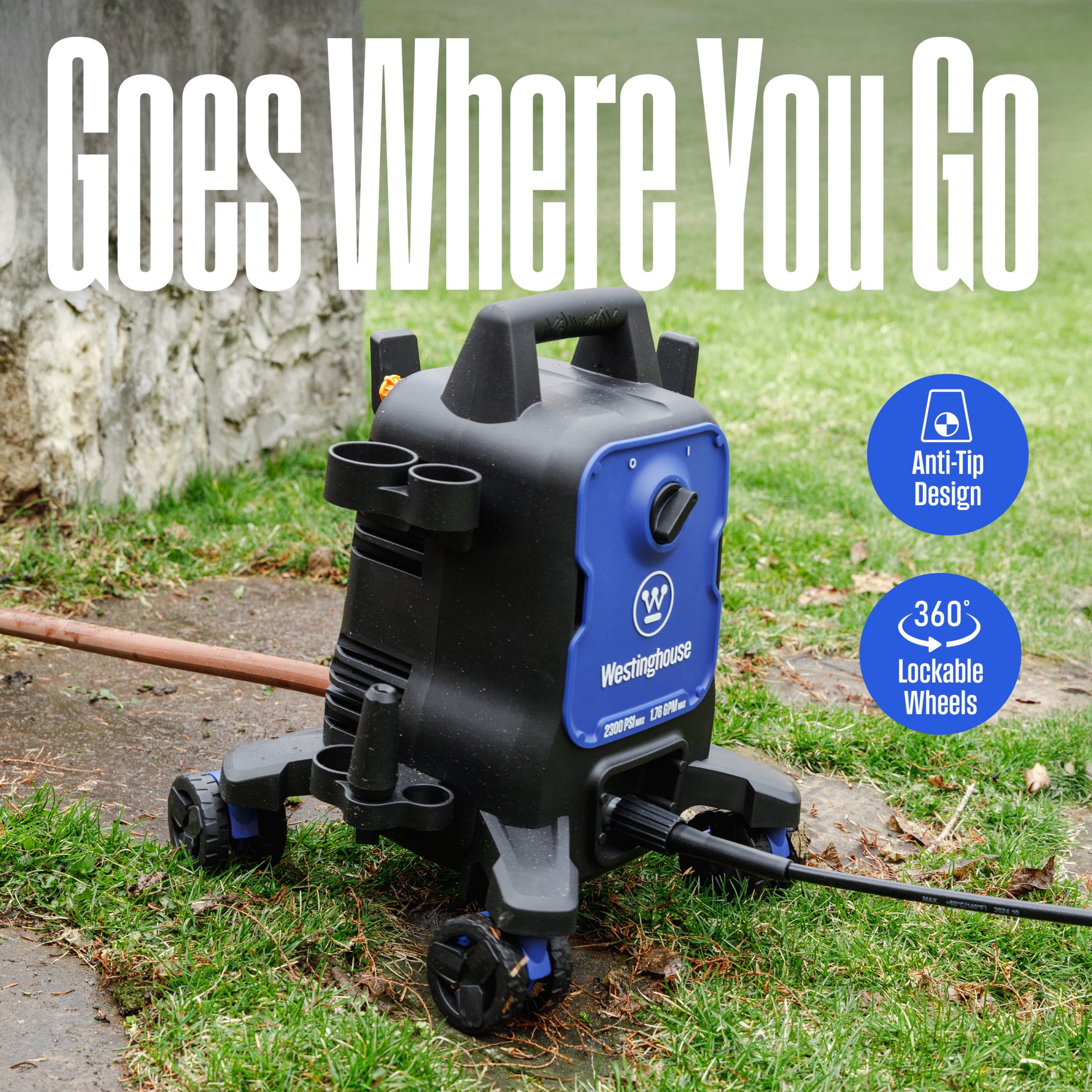 Open Box Westinghouse 2300 Max PSI Electric Pressure Washer, 1.76-GPM, Soap Tank, 5 Nozzles