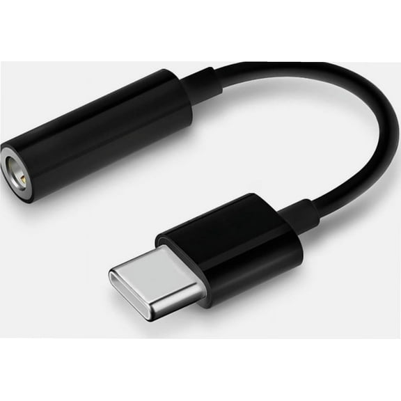 USB Type-C to 3.5mm Headphone Jack Adapter, Auxiliary Headphone Adapter Compatible with Samsung Galaxy S22 S21 S20 Ultra Note 20, Pixel 6/6a, OnePlus7, For Huawei P40/P30 Pro and More(Black)