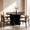 Black Oak, variant on RedLemon Round Dining Table for 4 People, 47" Modern Wood Kitchen Table with Thick Stable Cross Pedestal Base & Curved Edge, Round Dinner Table for Dining Room, Kitchen (Black Oak)