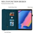thumbnail image 3 of Dteck Protective Case for Galaxy Tab A 8.0 inch Case 2019 Release Model T290 T295 T297, Slim Fit PU Leather Built-in Multi-Angle Stand Wallet Folio Cover with Card Holder,Darkblue, 3 of 6