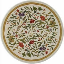 SAFAVIEH Chelsea Dania Floral Wool Area Rug, Ivory, 6' x 9'