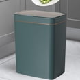 thumbnail image 6 of Smart Trash Can, Touchless Garbage Bin Rubbish Can Electric Garbage Can Dustbin Wastebasket for Bedroom Bathroom Toilet Office Home , 15L Green, 6 of 8