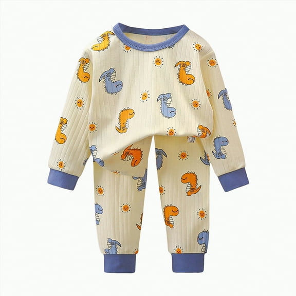 Baby Boy Outfit Toddler Autumn Winter Round Neck Long Sleeve Elastic Waist 3T 4T 5T Sweatshirt and Pant Clothing Set 2-Pieces