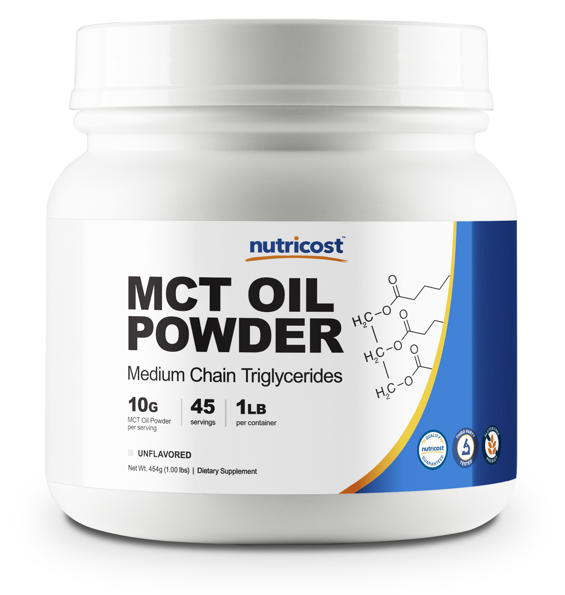 Nutricost MCT Oil Powder 1LB (16oz) Great for Keto, Ketosis and