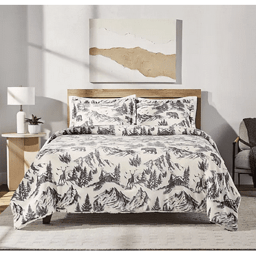 3-Piece Plush Comforter Set Almond, king