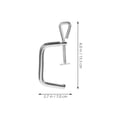 thumbnail image 2 of Minkissy 2Pcs Plated Silver Clamp for Pasta Machine Replacement Pasta Maker Holder Clip for Smooth Operation, 2 of 8