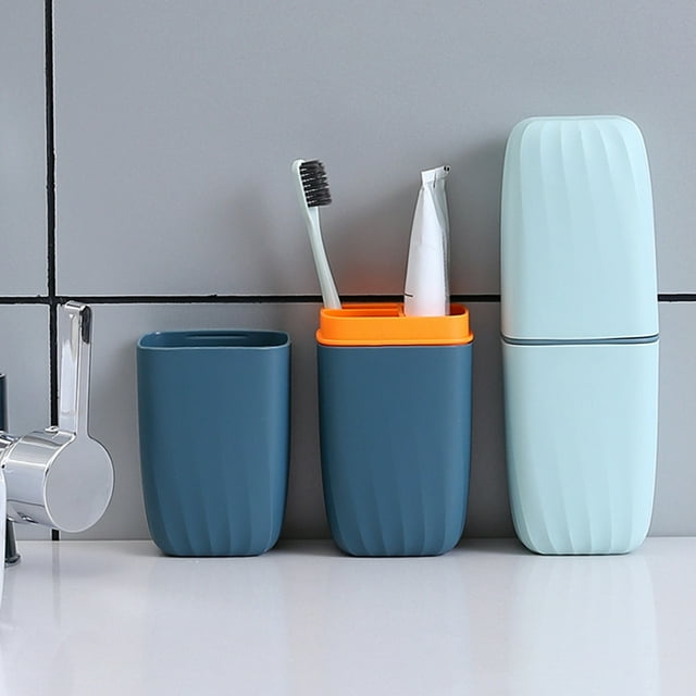 Toothbrush Container Smooth Edge Harmless Eco-friendly Toothbrush Carrier Container Case for Bathroom