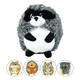 thumbnail image 3 of Juguete Para Perro Peluche Mapache  Malubero NEGRO GRIS BLANCO, 3 of 5