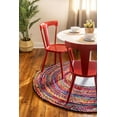 thumbnail image 3 of 100% Cotton Farmhouse Rugs for Living Area Rug Hand Braided Round Rustic Rugs for Bedroom, Kitchen, Living Room Diamond Rug Carpet (3x3 Square Feet (36x36 Inch), 3 of 4