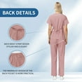 thumbnail image 4 of VIAOLI Women's Scrubs Set - Stretchy Medical Uniform with Pockets, for Nurses & Doctors, S-XXL, Multi-Color, 4 of 7