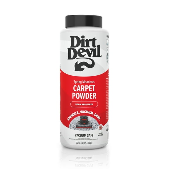 Dirt Devil  Fresh Room Refresher Carpet Powder, Spring Meadows Scent, for Carpet, Rugs, and Upholstery, Vacuum Safe, Odor Eliminator, AD31210, 32oz.