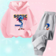 thumbnail image 3 of Conjunto de sudadera con capucha Sonic Tops, ropa para bebés de 2 a 12 años, ropa de abrigo para niños, sudadera de primavera 2024 para niñas, ropa para madres y niños, 3 of 5