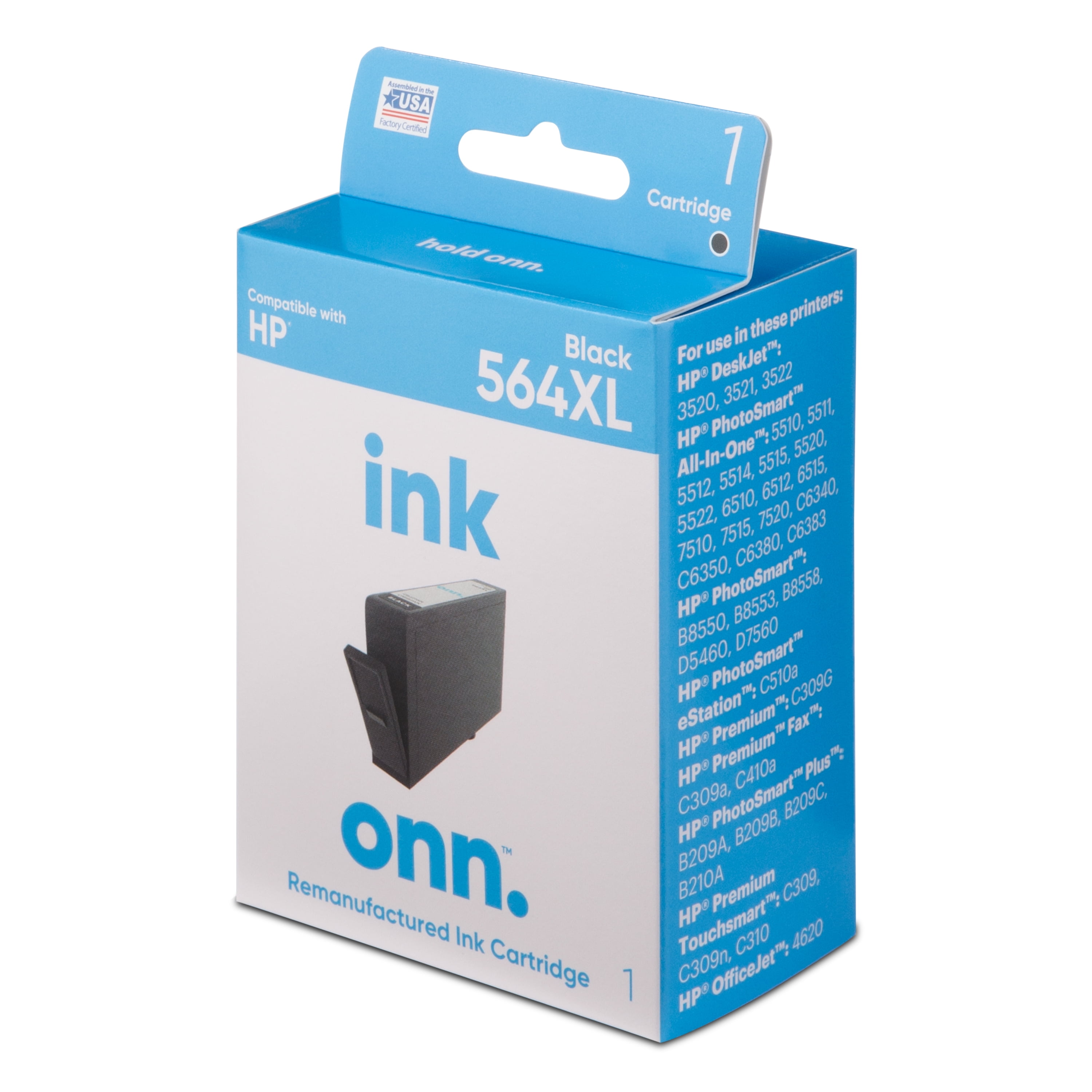 Onn Hp 564xl Black Remanufactured Ink Cartridge Walmart Com