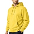 thumbnail image 5 of UDAUDU Men's Hoodies Fleece Baggy Athletic Comfy Warm Fall Winter Crewneck Hooded Pullover Golf Gym Hiking Mens Hoodies Pullover Yellow S, 5 of 9