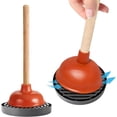 thumbnail image 5 of Black Plunger Tray Air Drying Mat,2 Pcs Toilet Plunger Holder Only,Wicks Water from Plunger and Dries Quickly,Plunger Tray, 5 of 6