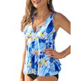 thumbnail image 4 of Charm V Neck Swimsuit Top for Womens Adjustable Straps Only Tankinis Tops Bathing Suit Top, 4 of 6