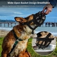 thumbnail image 6 of Strong  Breathable Can Drink Water With Reflective Strip Anti-Biting Adjustable Dog Muzzle Dog Mouth Cover FOR 10-17KG DOG, 6 of 8