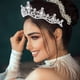 thumbnail image 2 of KAKOWELY Corona de tiara de boda, tocado de novia, diadema de diamantes de imitación, diadema de novia, decoración para el cabello de novia, 2 of 5