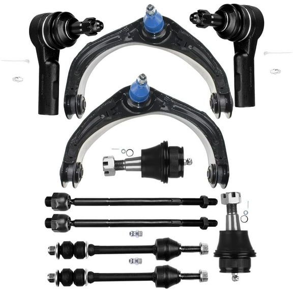 ECCPP Upper Control Arm Lower Ball Joint Inner And Outer Tie Rods Sway Bar Links 06 07 08 for Dodge Ram 1500 10pcs Front Suspension Kit