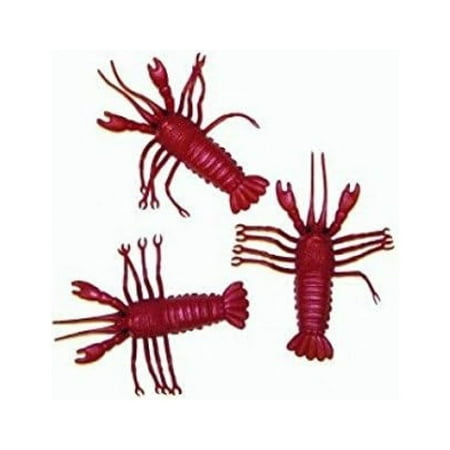 A pack of 12 PVC 4 rubber LOBSTER Crawfish Crayfish for Boil Seafood Crab