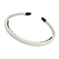 thumbnail image 3 of Hair Accessories with Classic Elastic Simple Headband Clothes Matching Accessory Shower Hairband for Adult Lady Female Use White, 3 of 6