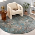 thumbnail image 2 of SAFAVIEH Anatolia Judy Abstract Area Rug, Teal/Green, 6' x 6' Round, 2 of 10