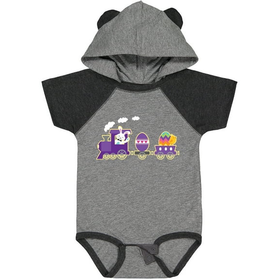 Inktastic Easter Bunny Rabbit Egg Train Boys or Girls Baby Bodysuit