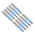 thumbnail image 5 of Uxcell Screwdriver Bit Non-Slip Screwdriver Bit Sandblasting S2 Steel PH2 Bit Hex 1/4-Inch Shank 10pcs, 5 of 5