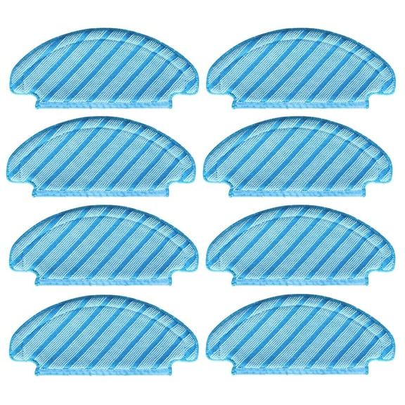 MEGICOT 8Pcs Washable Mopping Pads Compatible with Ecovacs Deebot Ozmo T8/T8 Aivi/T5/N5/N7/N8/N8 Pro /T9/N10 Plus/Yeedi Vac/Yeedi Vac Max/Yeedi Vac Station Robot Vacuum Replacement Parts